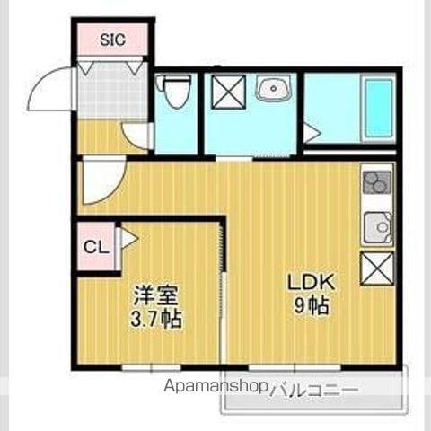 ザ・レジデンス南平岸(1LDK/2階)の間取り写真