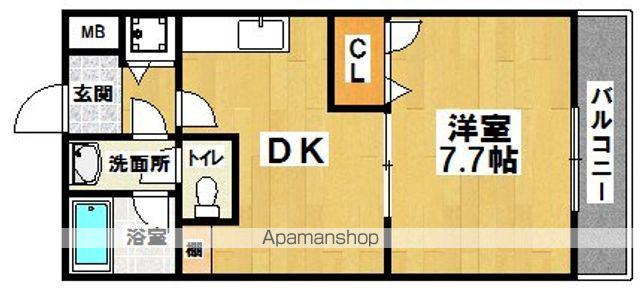ボナール鳳南(1DK/2階)の間取り写真