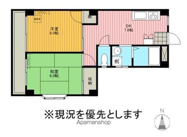 ヒロ プラザ(2DK/1階)の間取り写真