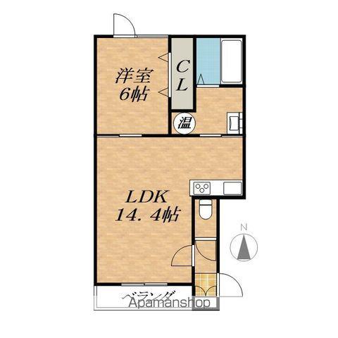 CLASS 帯広Ⅱ(1LDK/1階)の間取り写真