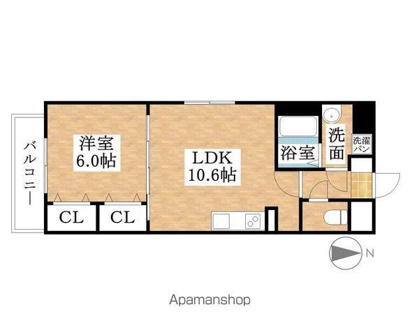 WILL(1LDK/5階)の間取り写真