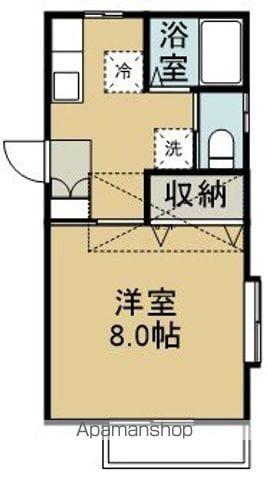 ラルジュ(1K/1階)の間取り写真