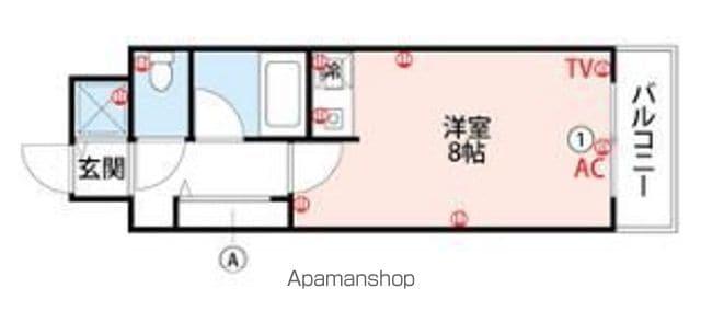 トーカンキャステール通町(ワンルーム/4階)の間取り写真