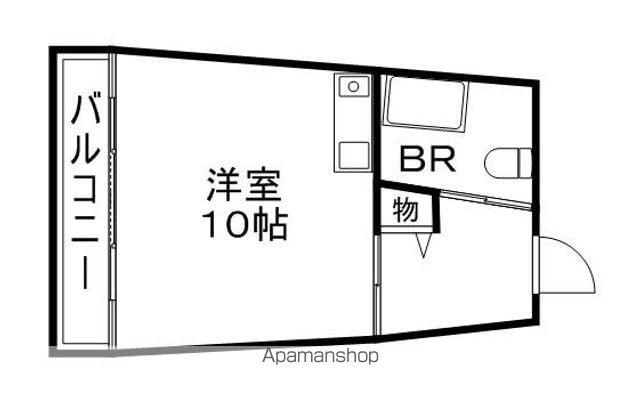 リーベ石堂(ワンルーム/5階)の間取り写真