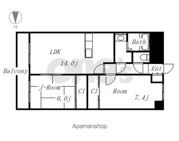 インプルーブ金山(2LDK/7階)の間取り写真