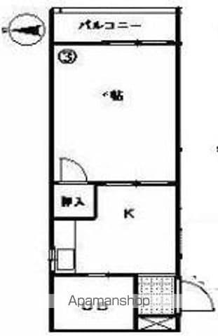 コート塩上Ⅲ(1K/2階)の間取り写真