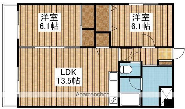 エスポアール弐番館(2LDK/5階)の間取り写真