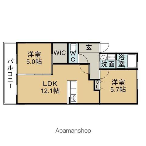 第2サンハイツ大森(2LDK/1階)の間取り写真