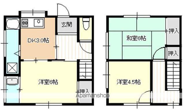 平原川本(3K/1階)の間取り写真