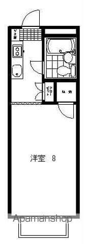 パールメゾン・宮川(1K/2階)の間取り写真