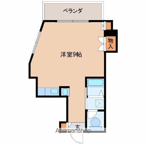 リバティハウス2(ワンルーム/3階)の間取り写真