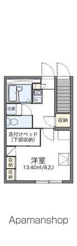 レオパレスエトワールB(1K/1階)の間取り写真