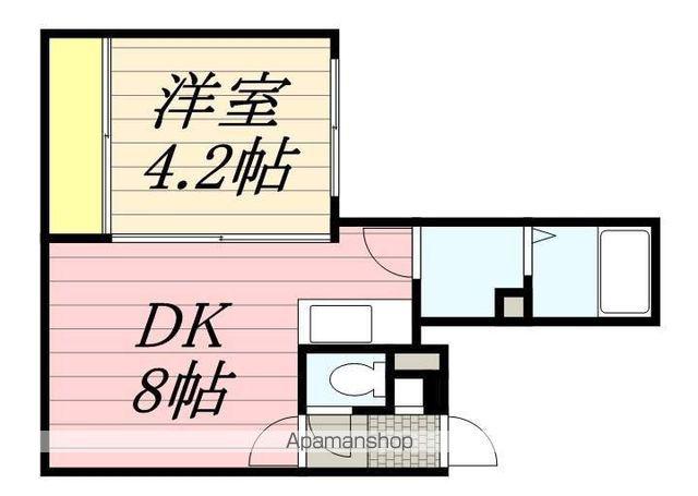 エクセル麻生(1LDK/2階)の間取り写真