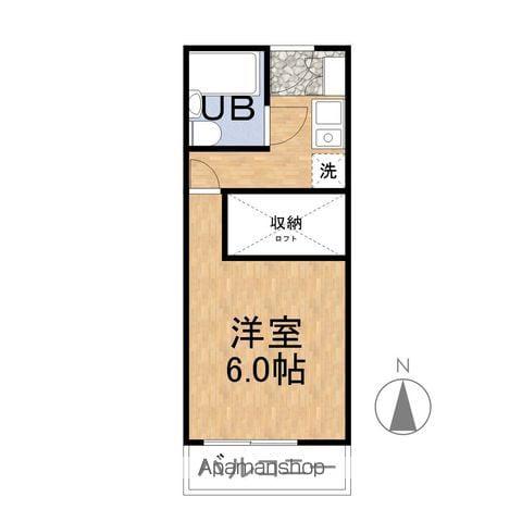 ピュアライフ アンダンテ(1K/4階)の間取り写真