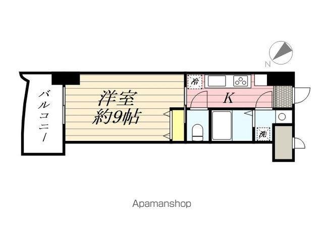 ロイヤル博多駅前(1K/13階)の間取り写真