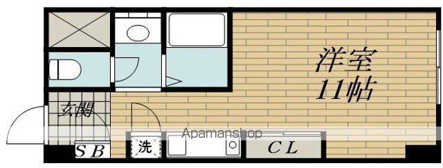 グランヴィ新大阪(ワンルーム/4階)の間取り写真