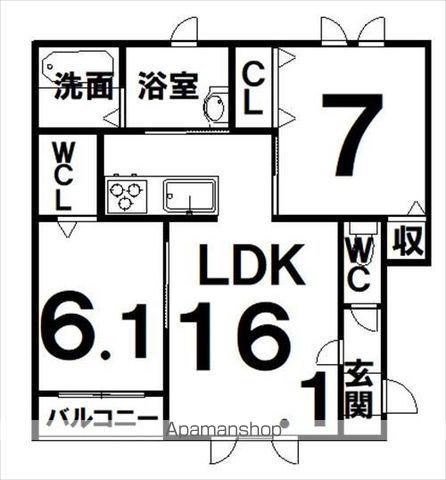 DOLCE VITAⅠ(2LDK/1階)の間取り写真