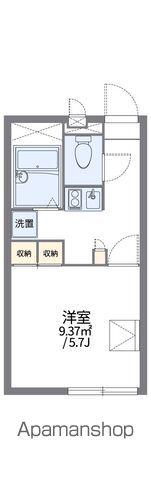 レオパレスCUBBY 篠ヶ瀬(1K/1階)の間取り写真