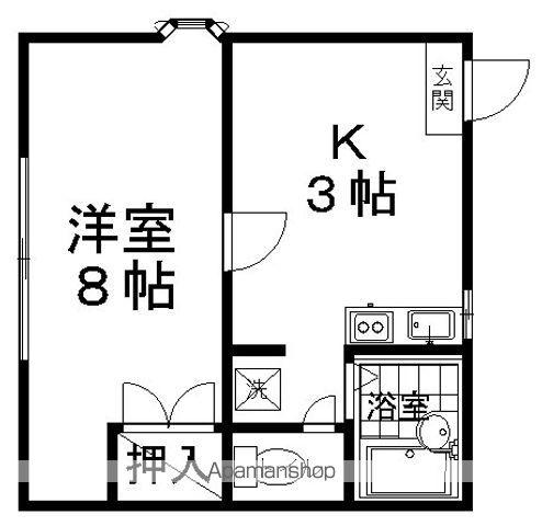 フレグランス リファイン(1K/2階)の間取り写真
