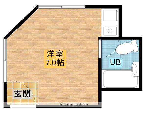 アンサンブルK(1K/2階)の間取り写真