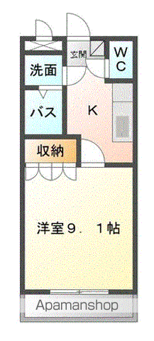 FORTIA Y&Y(1K/1階)の間取り写真