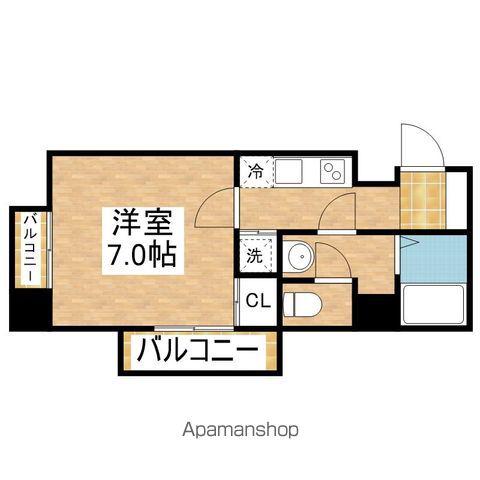 リエス鶴舞 イースト TOWER(1K/8階)の間取り写真