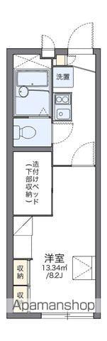 レオパレスディラネーロ(1K/2階)の間取り写真