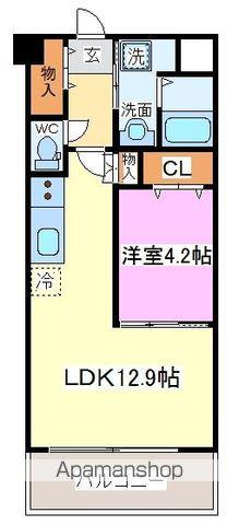 アークデュオ仙台宮町(1LDK/7階)の間取り写真