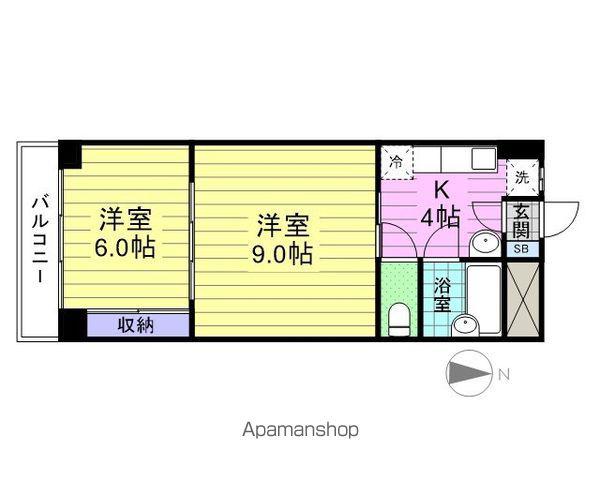 アーバンハイツ中野栄(2K/2階)の間取り写真