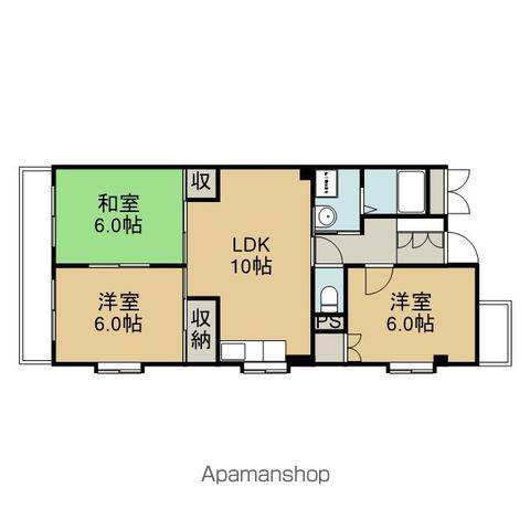 メゾン幸(3LDK/1階)の間取り写真