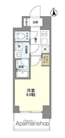 REVENT難波ウエスト(1K/14階)の間取り写真