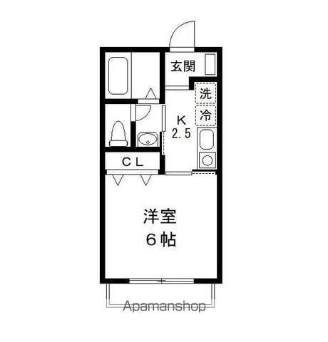 CEREZA セレーサ(1K/1階)の間取り写真