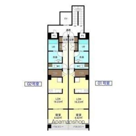 N51 PREMIER 吹上(1LDK/7階)の間取り写真