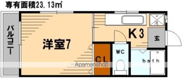 コーポ佐藤(1K/1階)の間取り写真