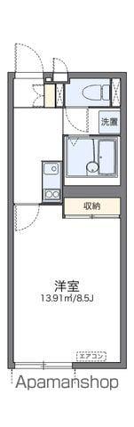 レオネクストソレイユ(1K/2階)の間取り写真