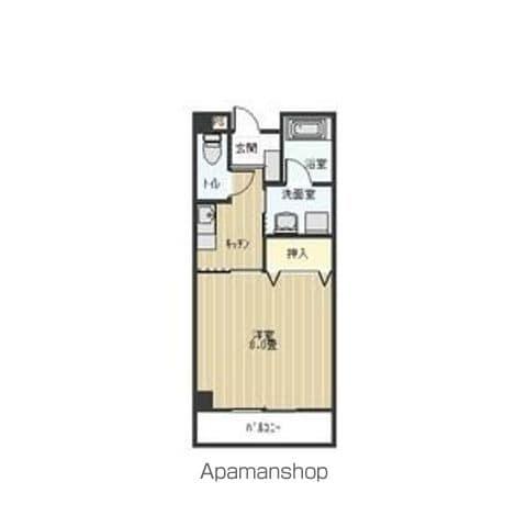 ノースフレンドビル(1K/4階)の間取り写真