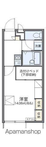 レオパレスK&R(1K/1階)の間取り写真