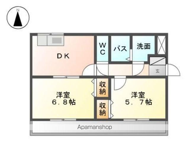 サン・コートM(2DK/3階)の間取り写真
