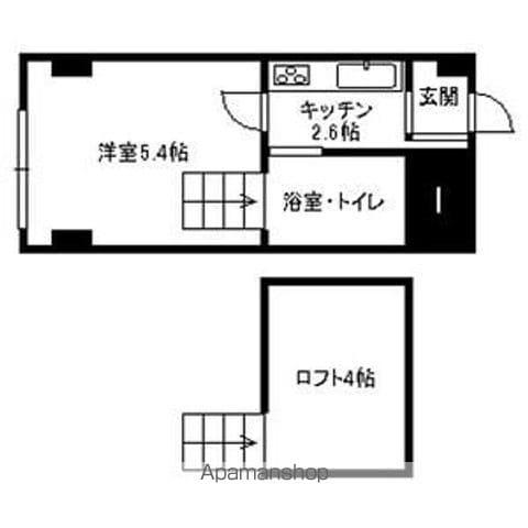 メゾンドサンデリアーナ(1K/2階)の間取り写真