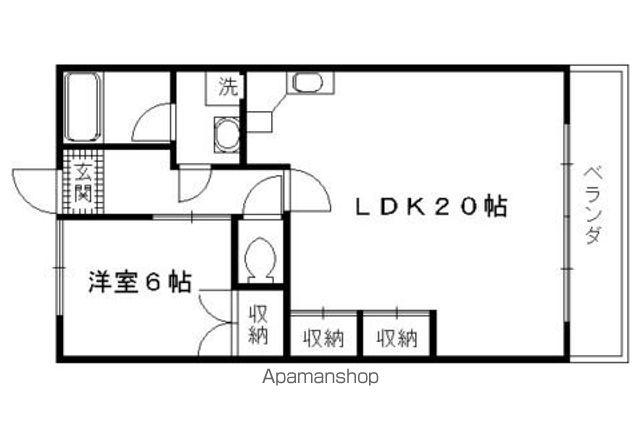 ピアグレース21(1LDK/1階)の間取り写真