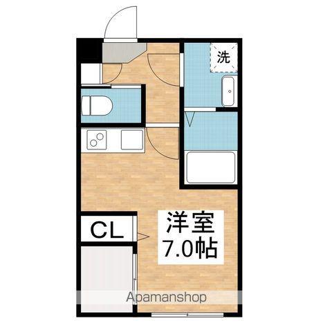 ハーモニーテラス城木町(ワンルーム/3階)の間取り写真
