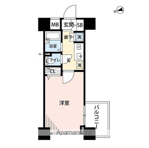 プレール文京ウエスト(1K/3階)の間取り写真