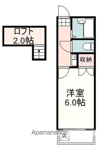 コンシェール川合(1K/2階)の間取り写真