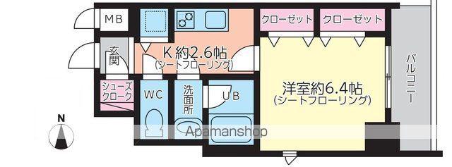 AVANTI ATSUTA(1K/3階)の間取り写真