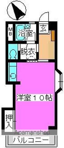 松田ハイツ(ワンルーム/3階)の間取り写真