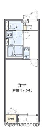 クレイノHIKARI(1K/1階)の間取り写真