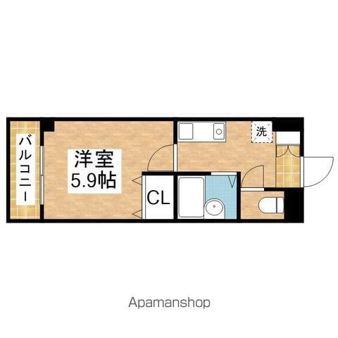 びいⅠ千種(1K/4階)の間取り写真