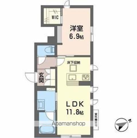 K.クレール(1LDK/1階)の間取り写真