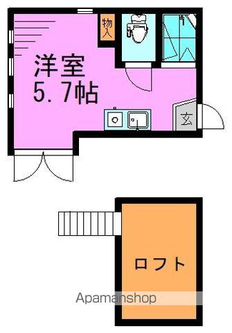 サウスバレー高円寺(ワンルーム/2階)の間取り写真