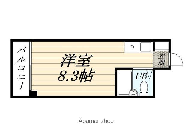 レジデンス東寺尾(ワンルーム/1階)の間取り写真